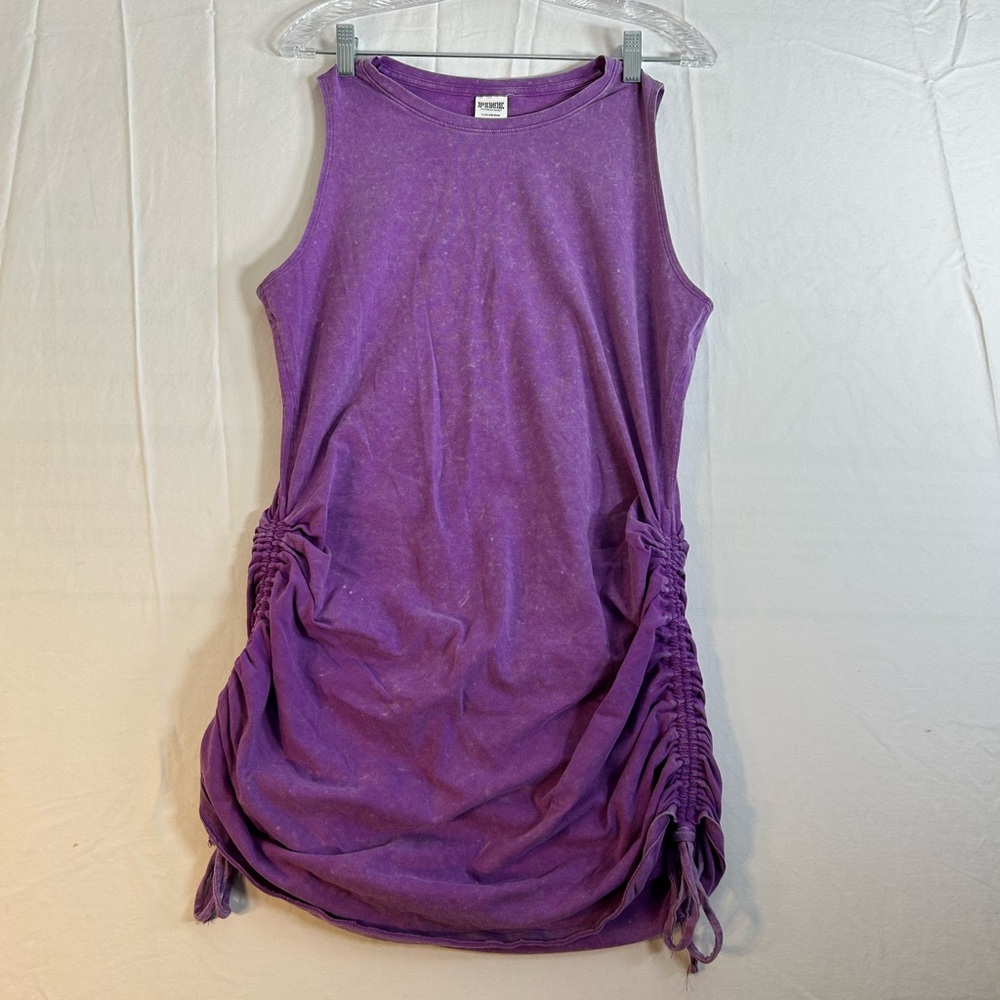 PINK Victoria's Secret Purple Ruched Mini Dress